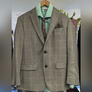 Micheal kors men's sports coat 40R grey plaid